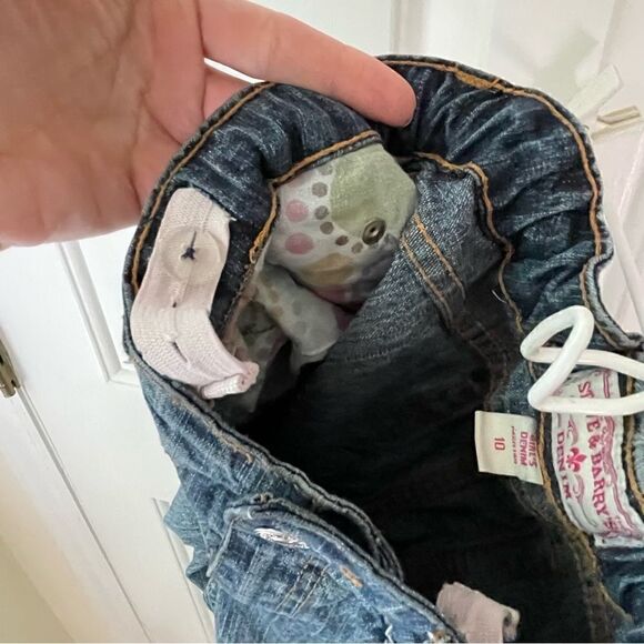 Steve & Barry’s Denim Girls Flare Jeans with Butterfly Applications Size 10 R - Picture 8 of 16